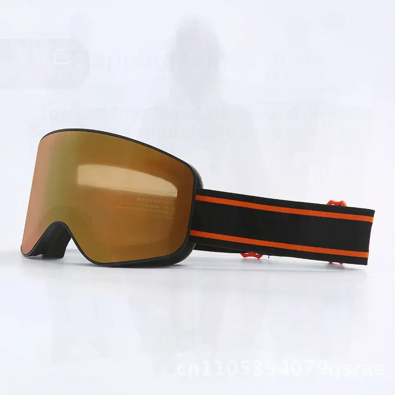 

Anti-Fog Cylindrical Ski Goggles Double Layer Night Vision Myopia Adjustable Ski Glasses for Men And Women Windproof Snow