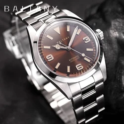 Baltany Explorer 39Mm Men's Automatic Mechanical Watch Top Sapphire Stainless Steel Waterproof 20Bar Night Light C3 Reloj Hombre