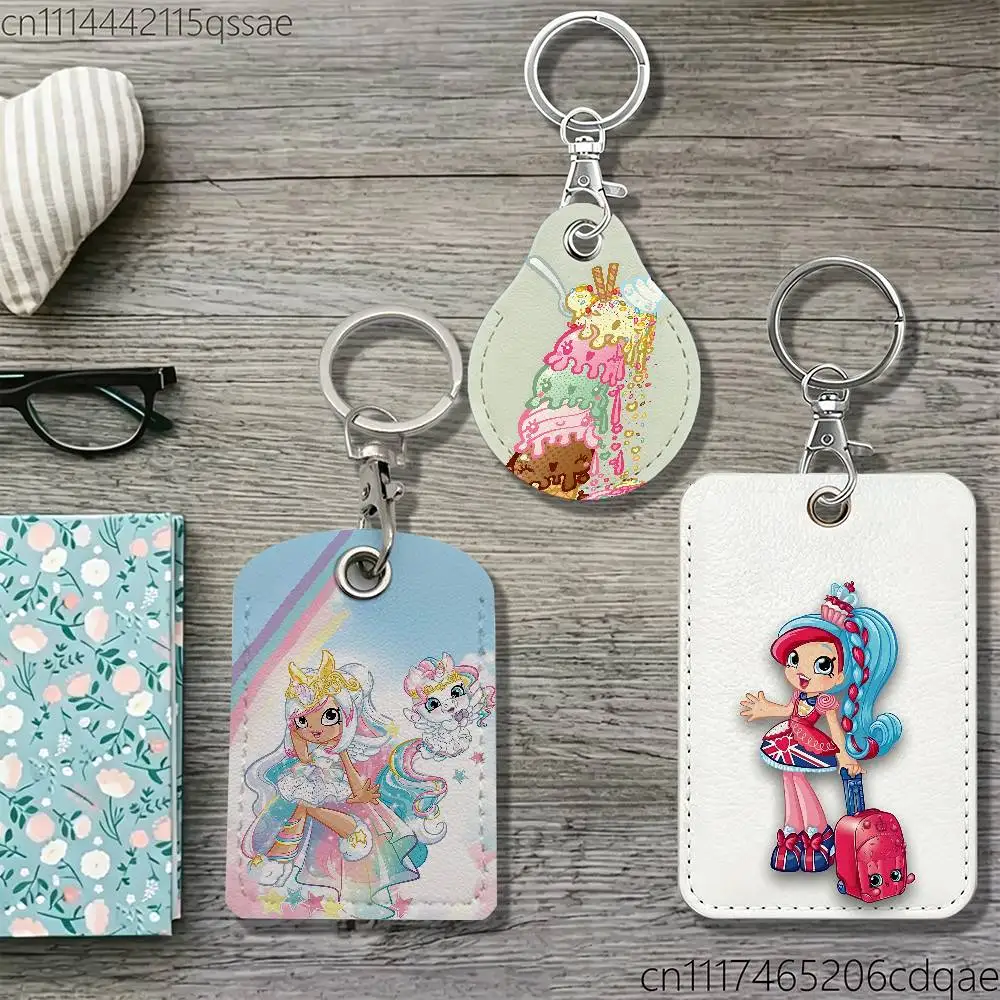S-Shopkins Cute Dolls Shoppies Protective Case For Apple AirTag/Access Card Holder/Pet Anti-Loss Tracking Device