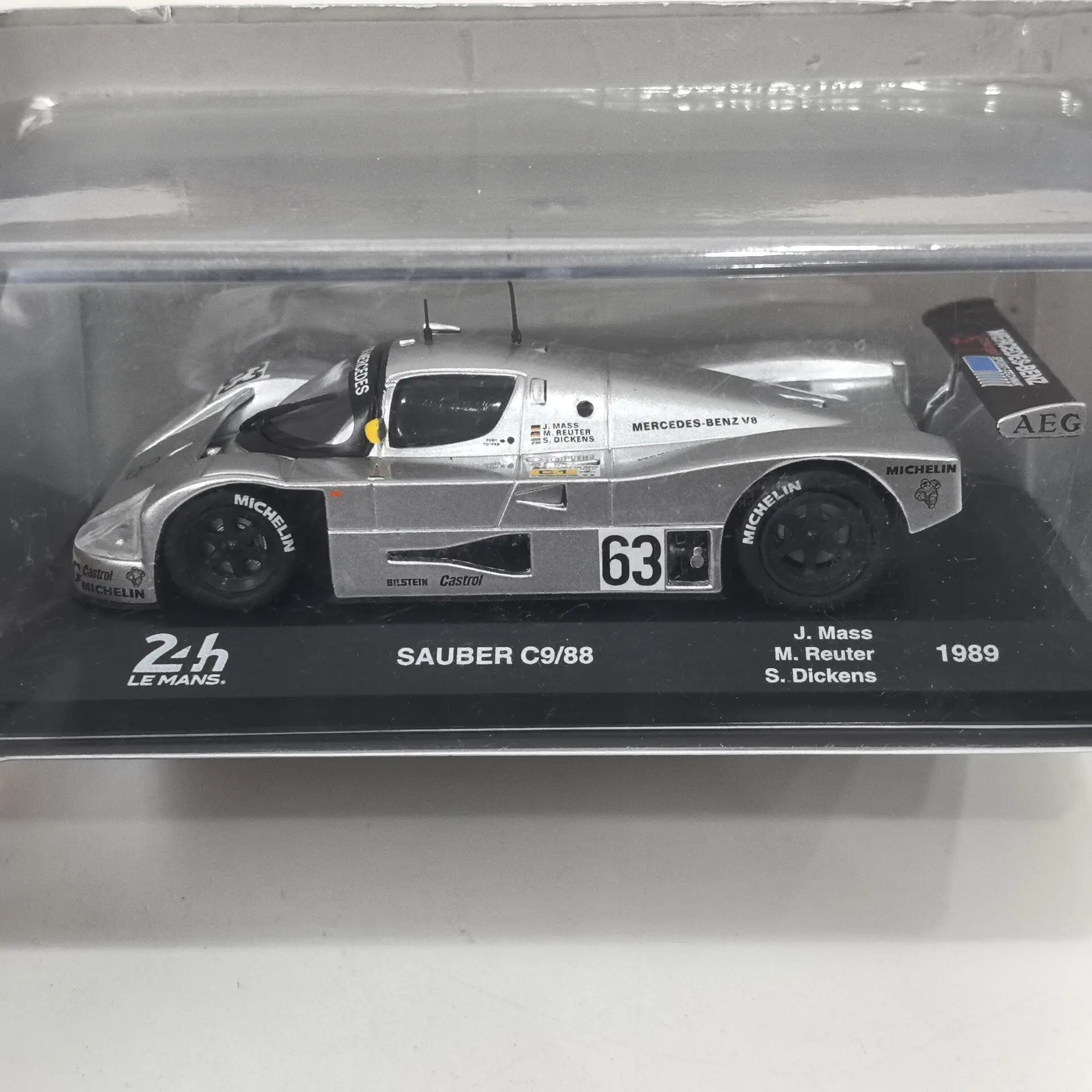 Diecast IXO 1/43 Scale BENZ C9/88 # 63 1989 Racing Q3 Alloy Car Model