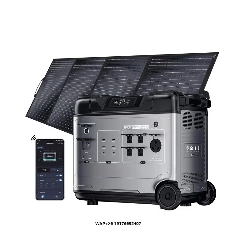 Large Capacity Portable Power Station Powerstation Solar Generator 3600W 4000W