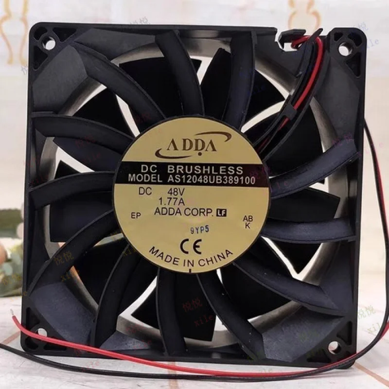 

L+ for ADDA AS12048UB389100 12038 DC48V 1.77A 12CM 2-Wire Cooling Fan