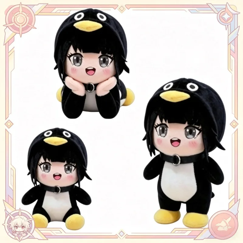 

New Kawaii Gugugaga Penguin Plushie Doll Cute Game Merch Soft Stuffed Doll Character Collectibles Home Bedroom Decor Kids Gifts