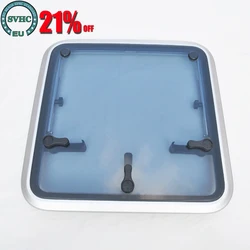 575x575mm Marine Anodized Aluminum Square Hatch Porthole With Tempered Glass For Marine Boat Window