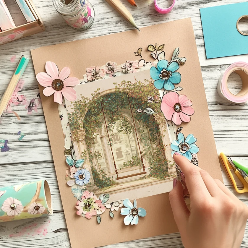 Kertas Scrapbooking 6x6 inci (36 Lembar): Kaligrafi Gaya Kuas untuk Scrapbooking, Origami & Hiasan Jurnal Artistik