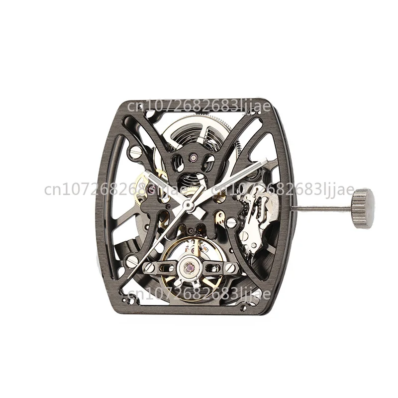 

Domestic Hangzhou watch mechanical movement three-needle hollow engraved dew pendulum color automatic mechanical movement 1C17D