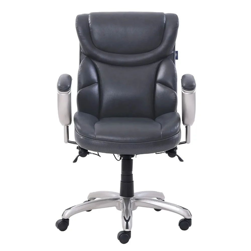 

Emerson Task Chair, Supports Up to 300 Lb, 18.75" to 21.75" Seat Height, Gray Seat/Back, Silver Base, Customized