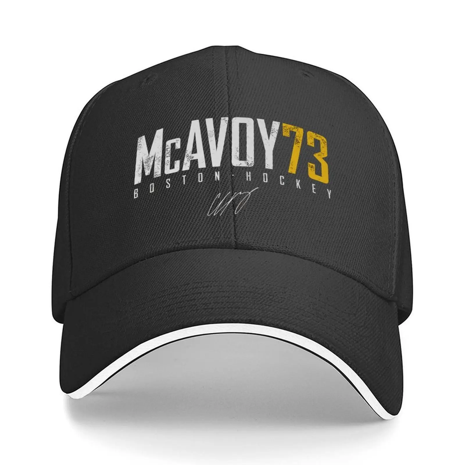 

Charlie McAvoy Elite Signatures Baseball Cap Hat Baseball Cap summer hat Horse Hat Beach Outing Elegant Women's Hats Men's