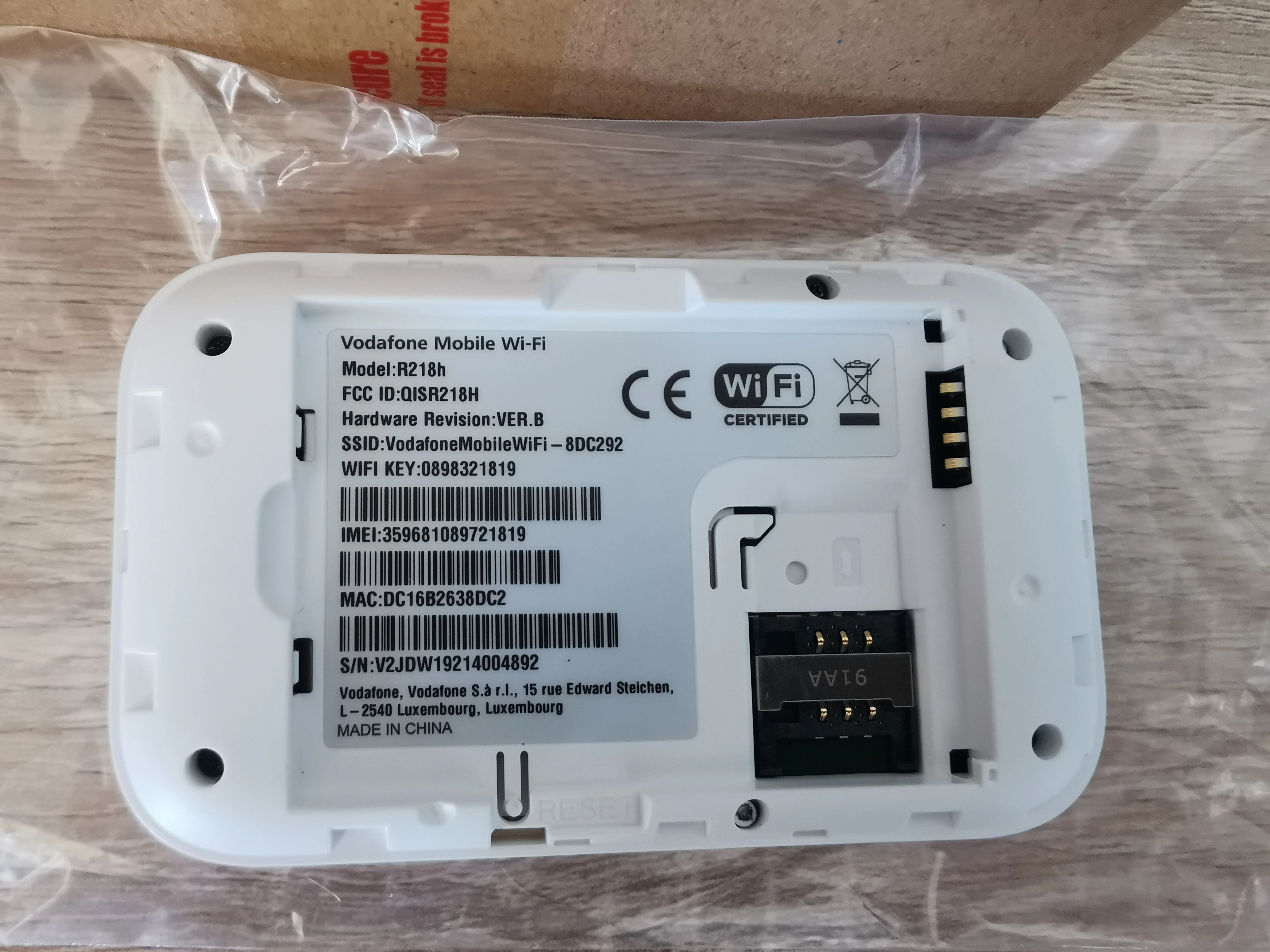 Brand New HUAWEI E5573 Vodafone R219 R219h 4G Wifi routeur 4G FDD LTE Cat4 150Mbps support LTE FDD800/900/1800/2100/2600MHz