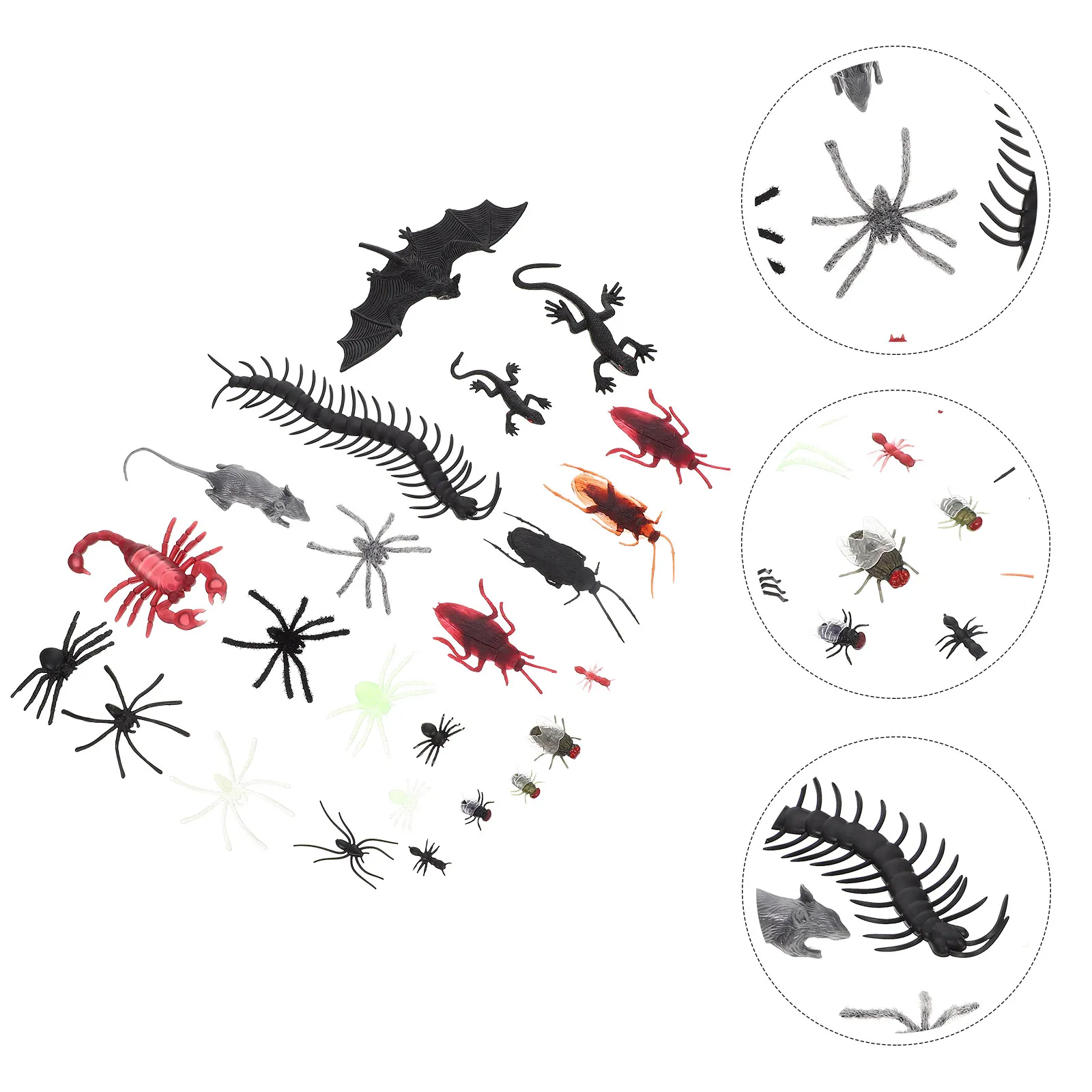 

Plastic Bugs for Halloween Party Prank Scorpion and Insects Kids Trick Toys Fake