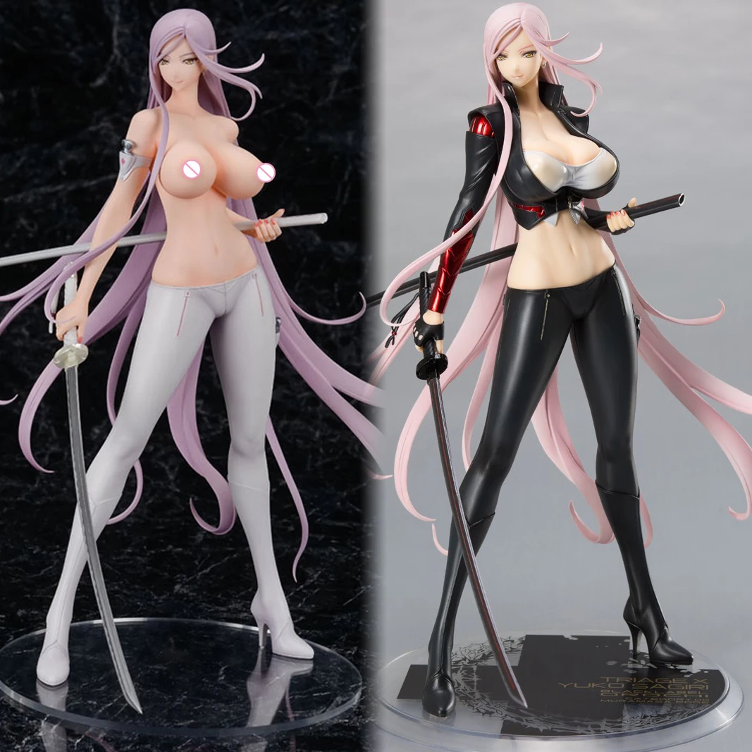 

26CM Anime Orchid Seed Triage X Yuko Sagiri Ver. Darkness PVC Action Figures Adult Collection Model Toys Gift Decortion Statue