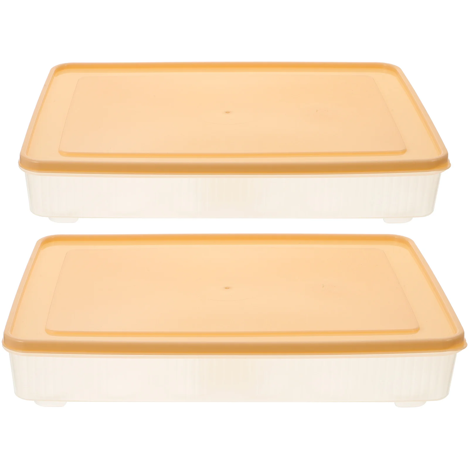 

2pcs Refrigerator Box Stackable Egg Container Large Capacity 24 Grid Plastic Egg Tray Fridge Storage Case Home Use Household
