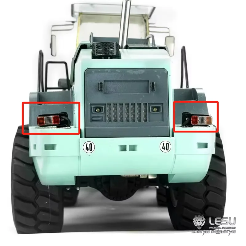 LESU 1/16 574 loader modification accessories LED spotlight warning light tail light S-1275