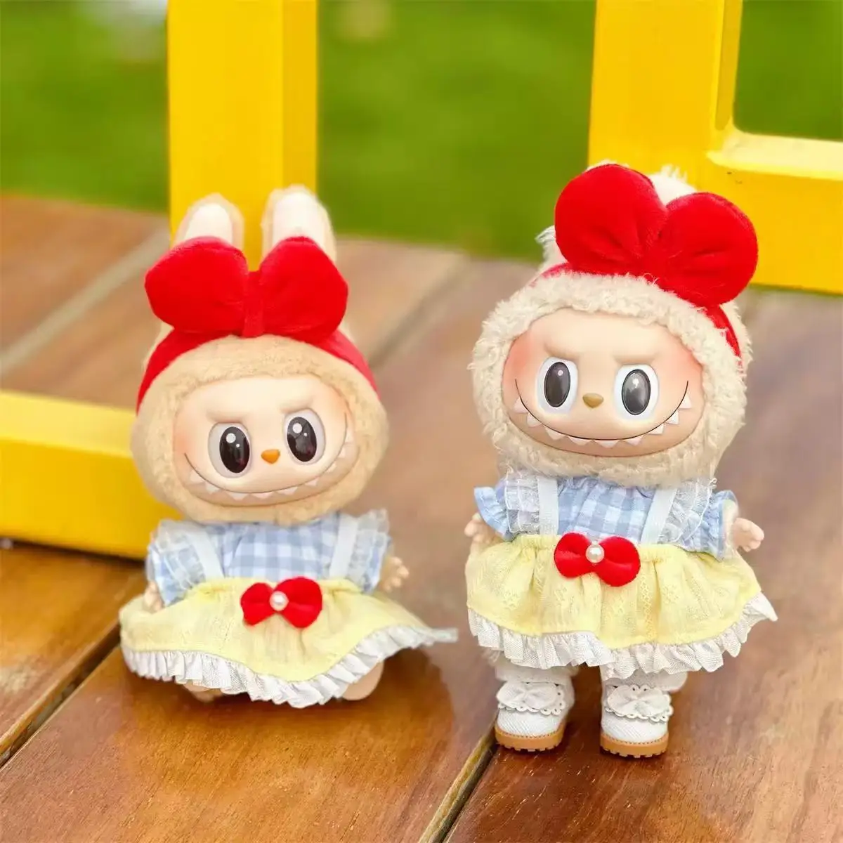 

For 17cm Labubu V2 V1 Cartoon Purple Dress Cute Doll Clothes Outfit Accessories Idol Doll Clothing for Kid Gift for Labubu Ropa