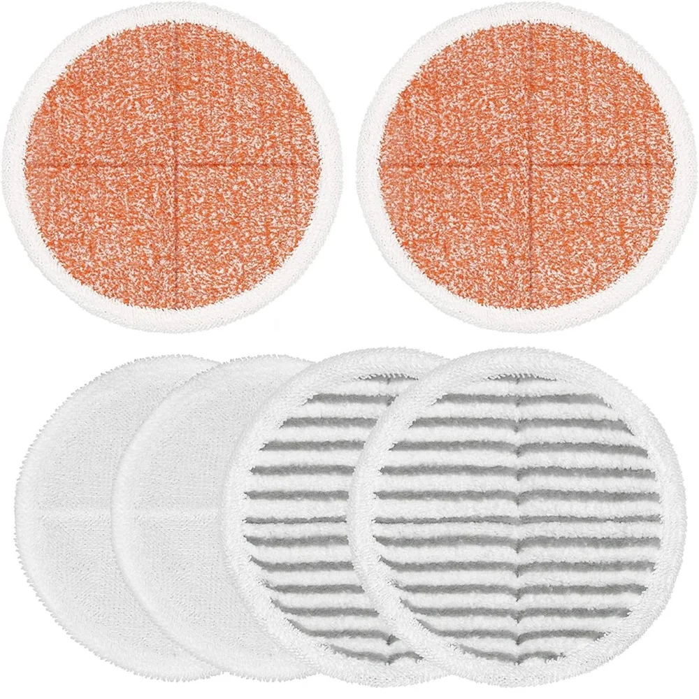 Paquete de 6 almohadillas para fregona compatibles con trapeadores Bissell Spinwave 2124 2039 2037 2039A Series almohadillas para fregona a vapor para suelo duro Bissell Spinwave