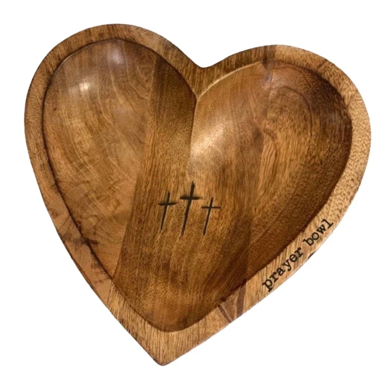 A Heart Shaped Bowl - Functional And Collectible Bowl - Handcrafted Wooden Bowl For Serving Candy Nuts Desserts Fruits Durable