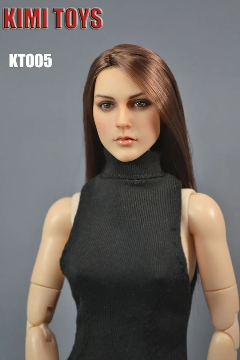 1/6 Scale KT004 KT005 KT006 KT007 KT011/12 USA European Female Head Sculpt Fit 12 Inch TBLeague Phicen Body Action Figure Toys