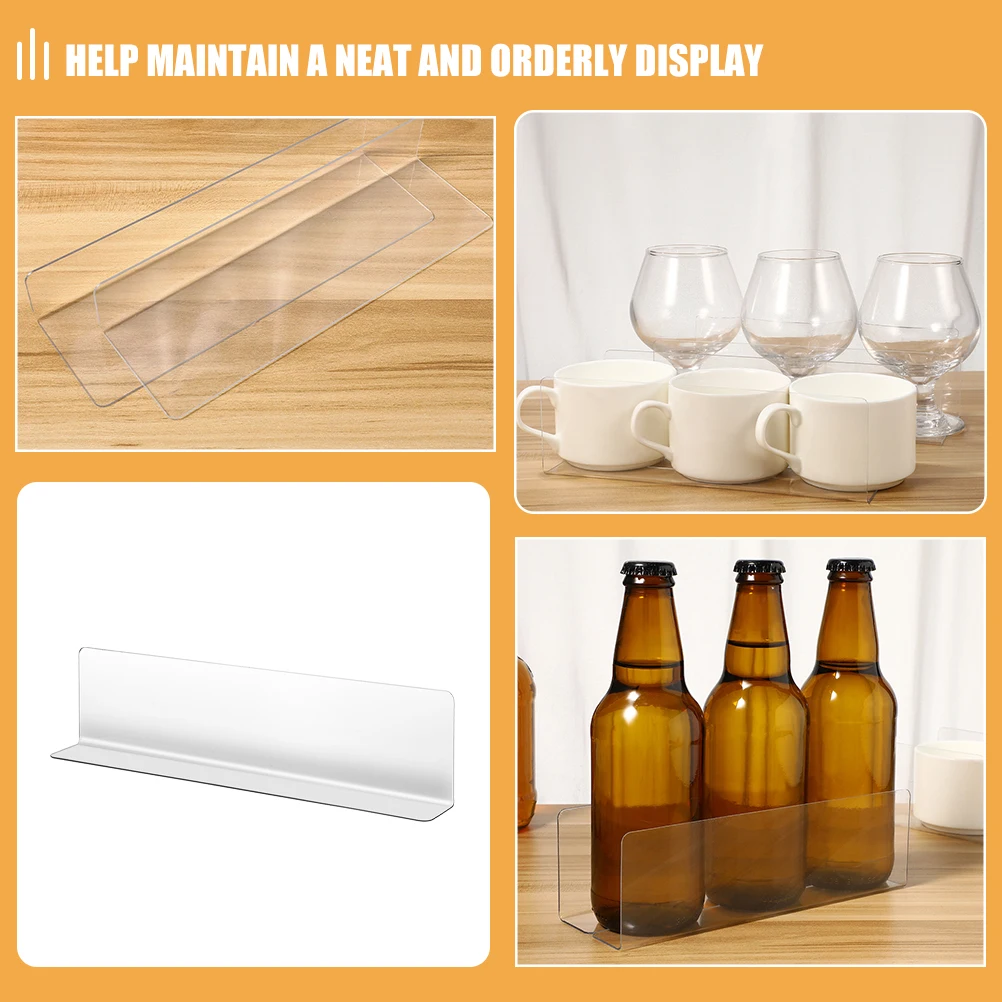 

10 Pcs Classification Baffle Shelf Clear Closet Dividers Clapboard Organizers Cabinet Separators Pvc