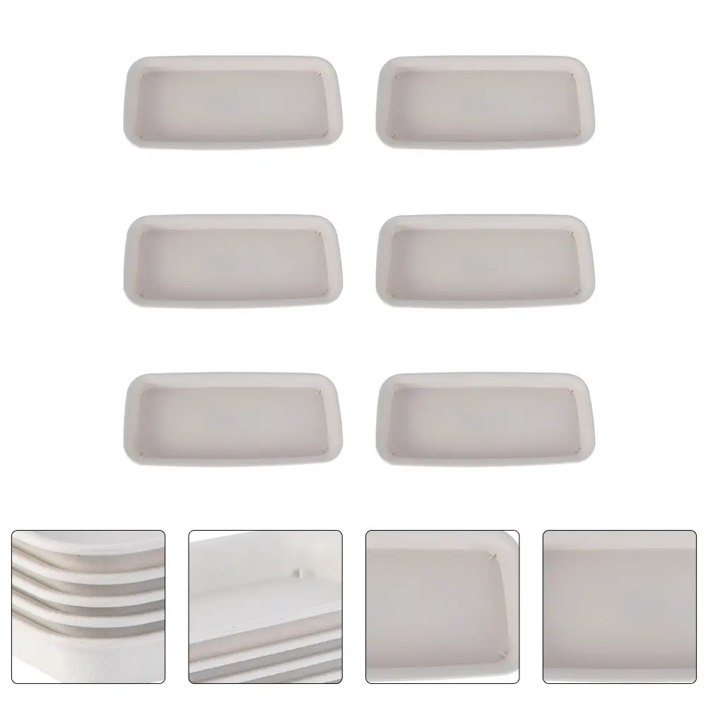 6Pcs Premium PP Flower Pot Trays Heavy Duty Water Catching Saucers for Indoor Outdoor Plants Leak Proof Soil Containment Planter