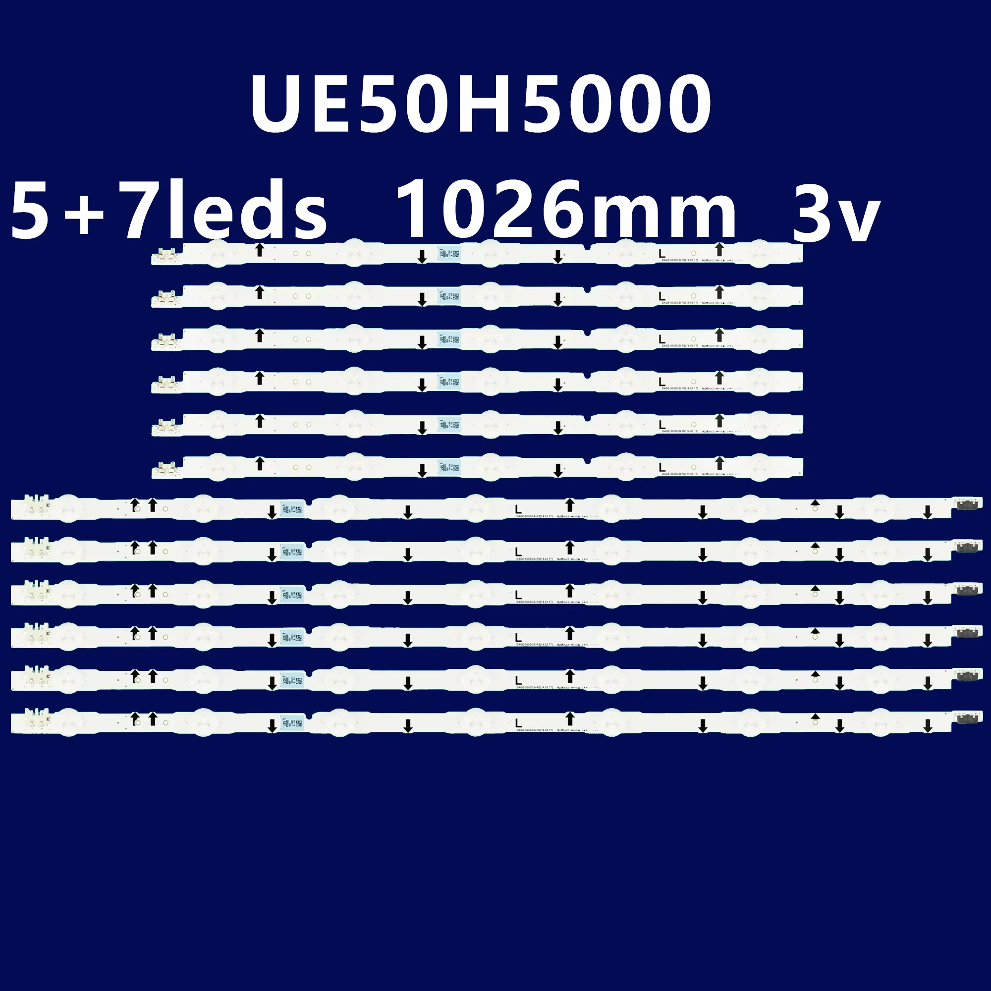 LED Backlight for UE50H5000 UE50H6200 UE50J5600 UE50J6200 UE50H6400 UE50J5500 BN96-30428A BN96-30427A 30425A 30426A UE50H6400AW