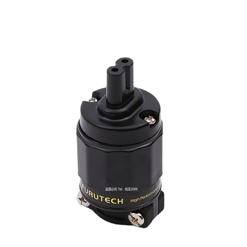 Hi-end Furutech F1-11 2 Pole C7 Connector HiFi Audio Adapter 8 Female IEC Power Plug
