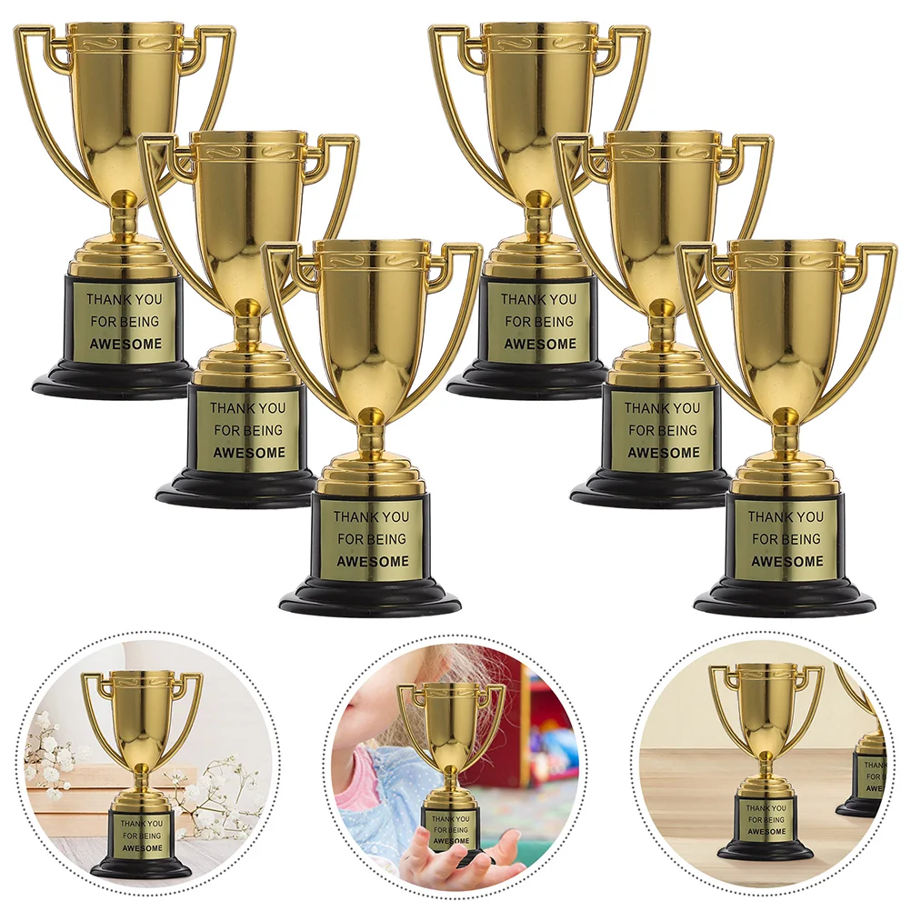 

3 Pcs Small Trophy Awards and Trophies Golf Gold Medals for Kids Fidget Toys Bulk Halloween Tournament Prizes