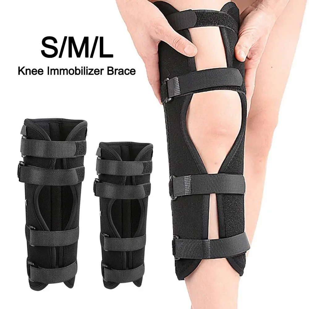 Replacement Surgery Recovery Knee Immobilizer Brace Breathable Soft Leg Support Brace Sweat-absorbing Knee Stabilizer