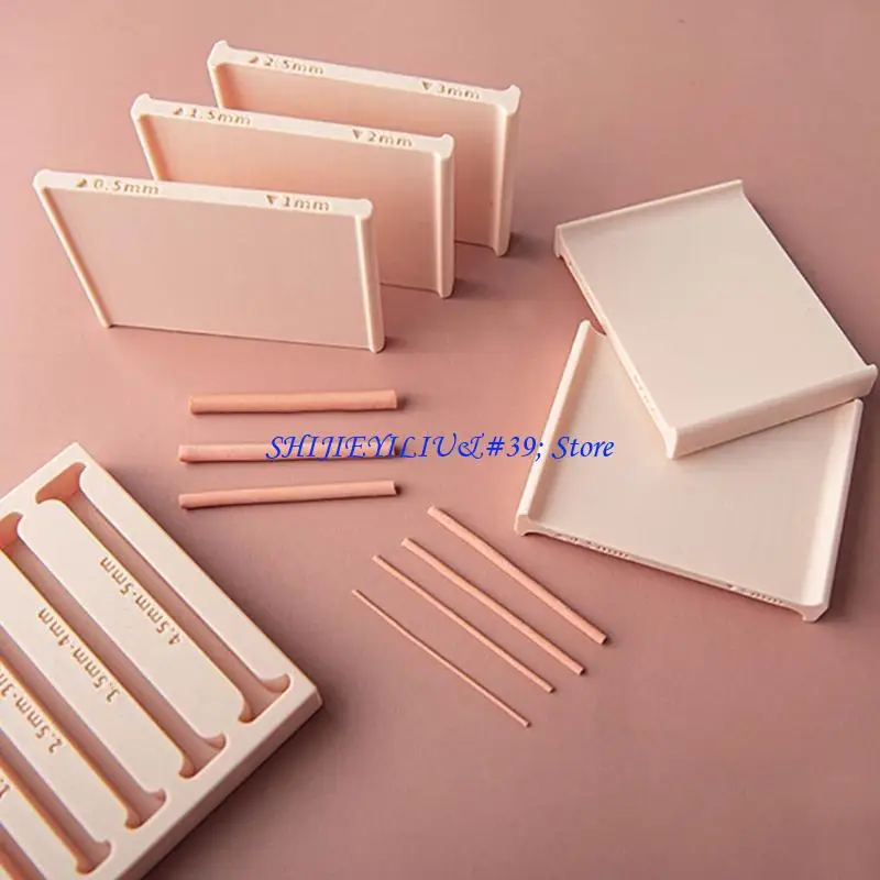 E21F Creative Artisanal Clay Thickness Guide Mold Tool For Shaping Consistent Slabs In Jewelry Making And Miniature Crafts