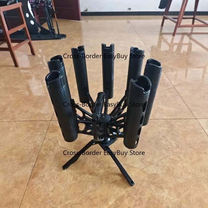 

360-Degree Rotating Gatling Lure Rod Holder [7 Rod Holders]