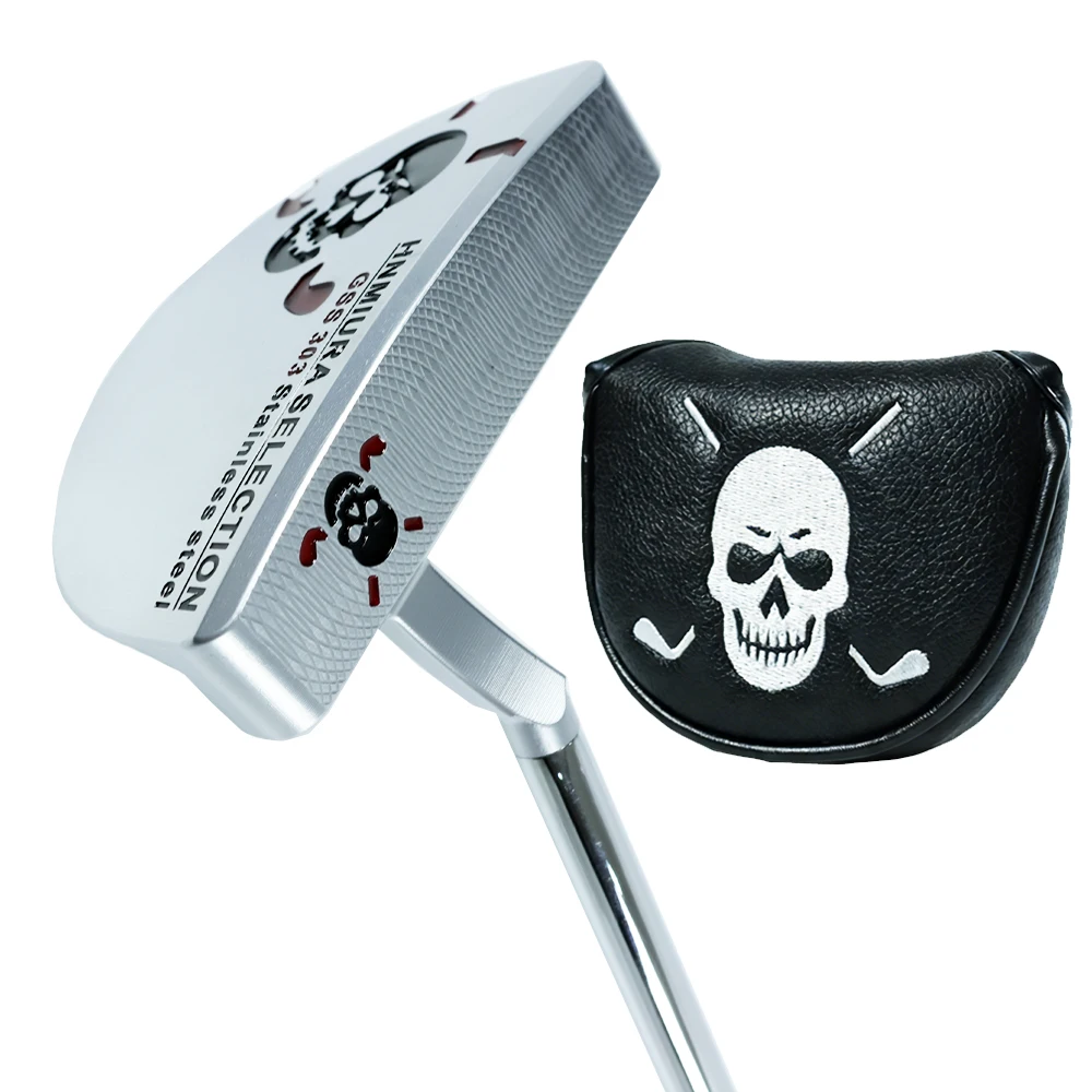 Golf Clubs Silvery GSS 303 Semicircle Golf Putter Right Handed Stainless Steel Putter Head Steel Shaft Length 33/34/35