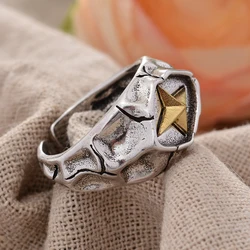 Original Design Retro Cross Star Thai Silver Unisex Rings Body Jewelry For Women Men New Year Gifts No Fade Cheap