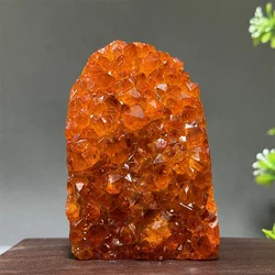 Brazil's High-Quality Citrine  Cave Mineral Specimen Home Office Wealth Decoration Gift Reiki Therapy Spiritual Meditation