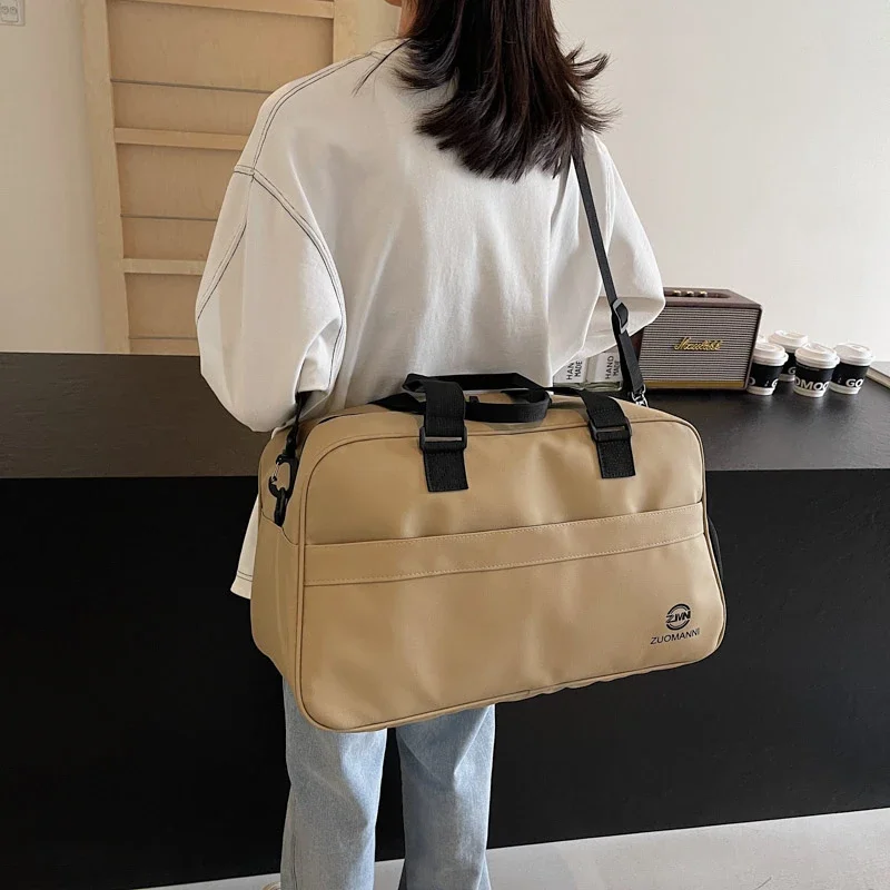 Casual Sewing Thread Travel Tote Solid Large Capacity Soft 2024 High Quality Bags for Women Fashion Zipper Oxford Travel Bags