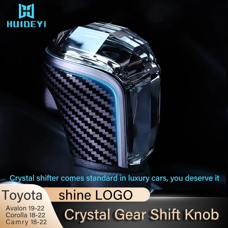 Crystal Gear Shift Knob For Toyota Camry Corolla Cross Avalon CHR Modified Shifter Handle Car Accessories Handle