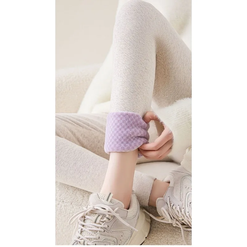 ベルベット厚手パイナップルレギンス 秋冬新作 アウター ハイウエスト 東北限定 オールインワン 暖かい綿パンツ