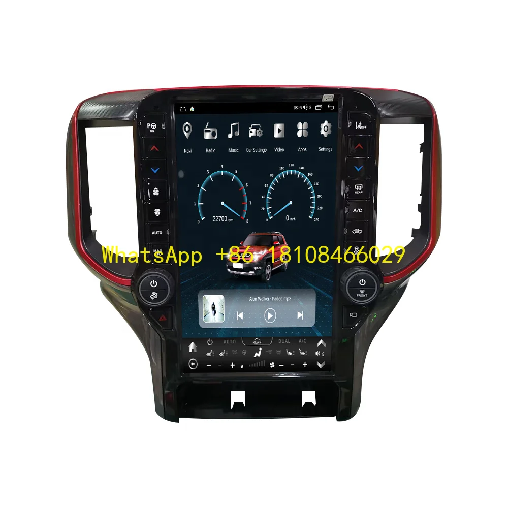 

13.6" Tesla Screen TS10 Android 12 Car Radio for Dodge RAM 1500 2500 2018-2022 Stereo GPS Navi CarPlay 4G