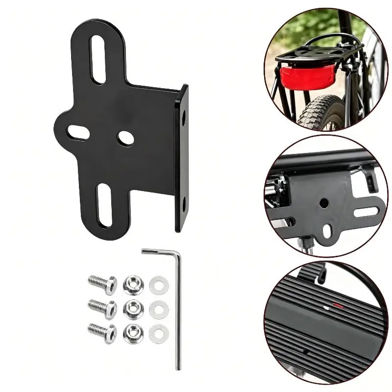 E-Bike Tail Light Holder Bracket Shockproof Anti-Fall Universal Bicycle Rear Lamp Mount Fit Most E-Bike Models for Riding