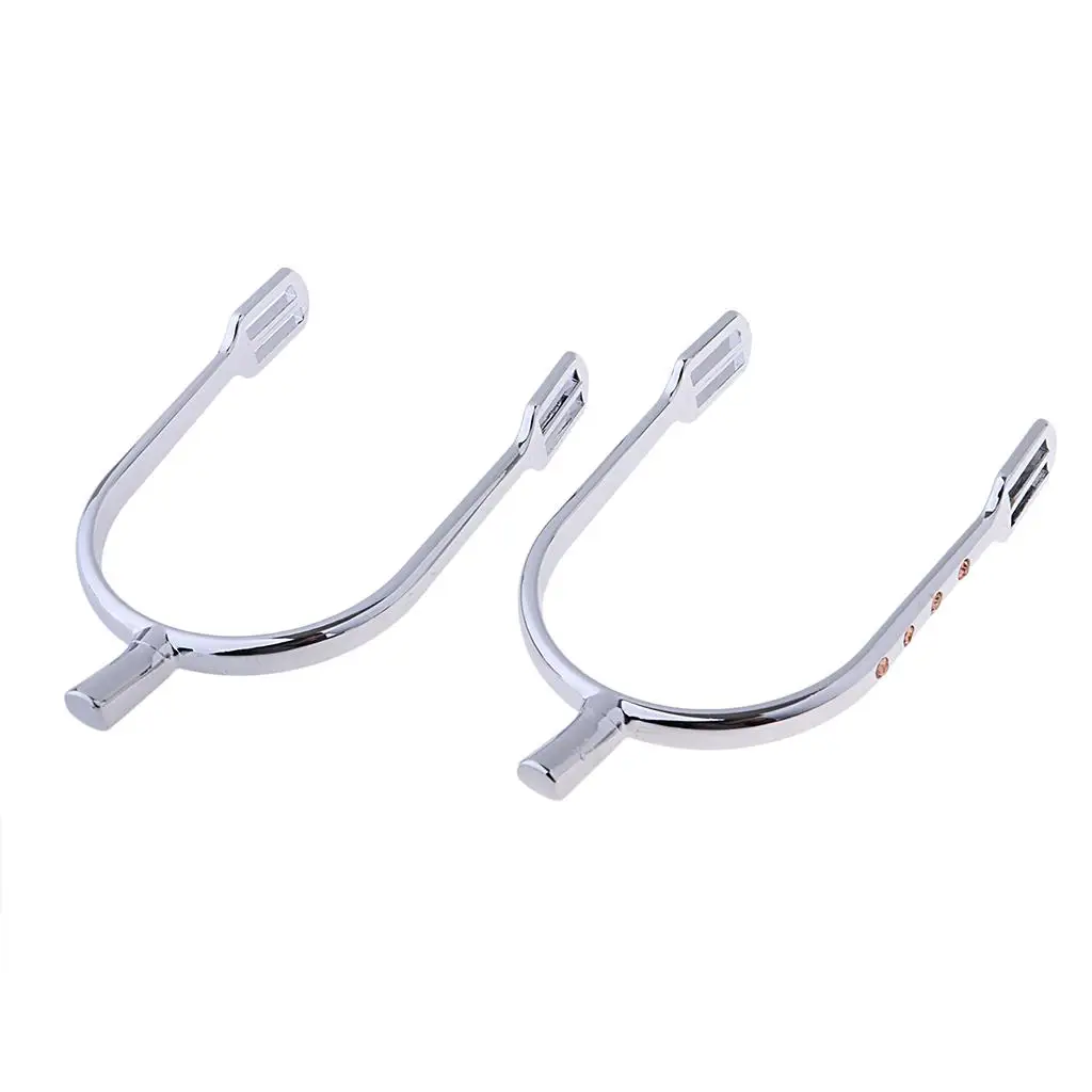 1 Đôi Hợp Kim Kẽm Cưỡi Ngựa Spurs Tiếng Anh Spurs Cưỡi Ngựa Spurs 12*8*2Cm-Vàng & bạc