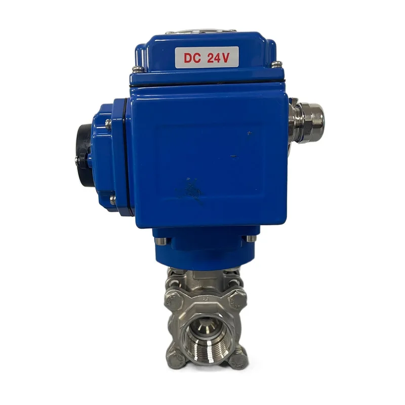 Q911F-16P Electric Ball Valve, Three-piece, Internal Thread, Thread DN25