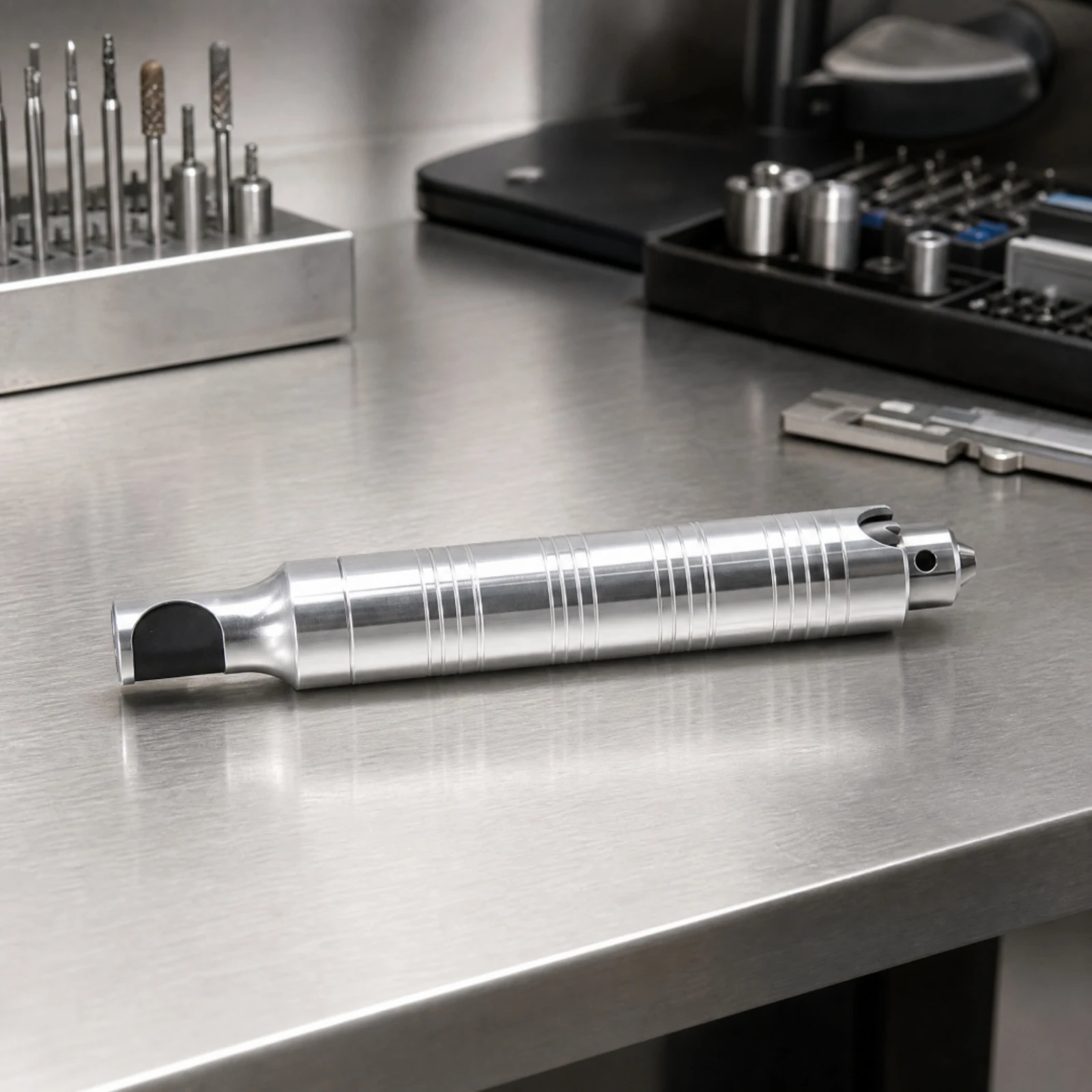 Handheld Rotary Tool Handle Easy to Control Rotary Tool Handle with Chuck Low Vibration Ergonomic for Metalworkers