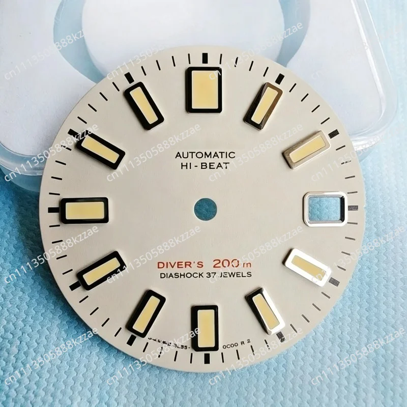 Modified Dial Accessories 62MAS Dial 28.5mm Suitable for NH35 Dial C3 Super Green 3/3.8 Point