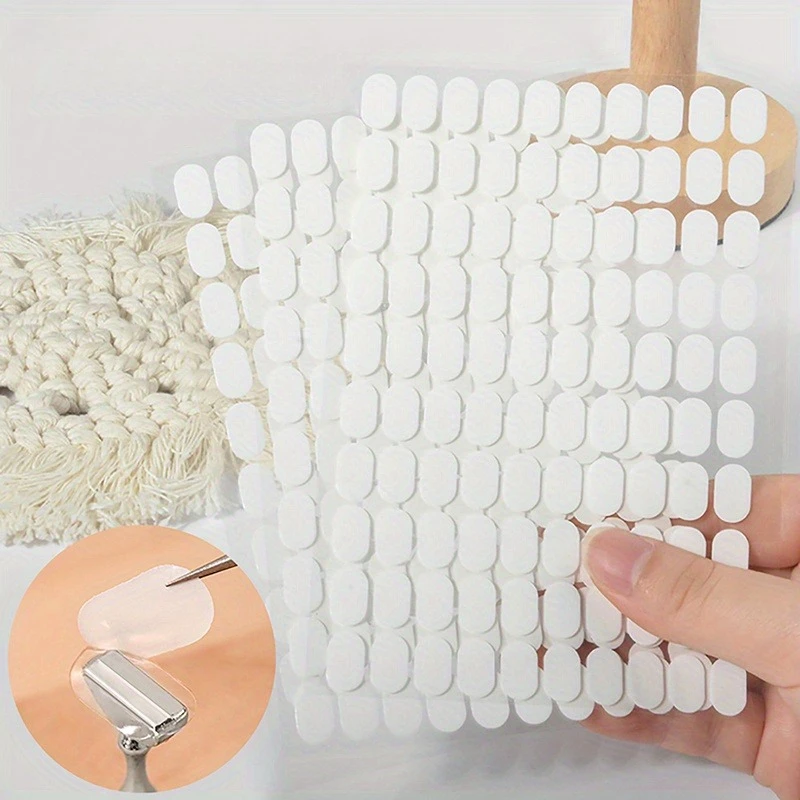 1000 قطعة اضغط على ضعف الجانب هلام الشريط-10 ورقة مسمار الغراء لاصق ملصقات واضحة مانيكير الفن عرض موقف ممارسة العرض