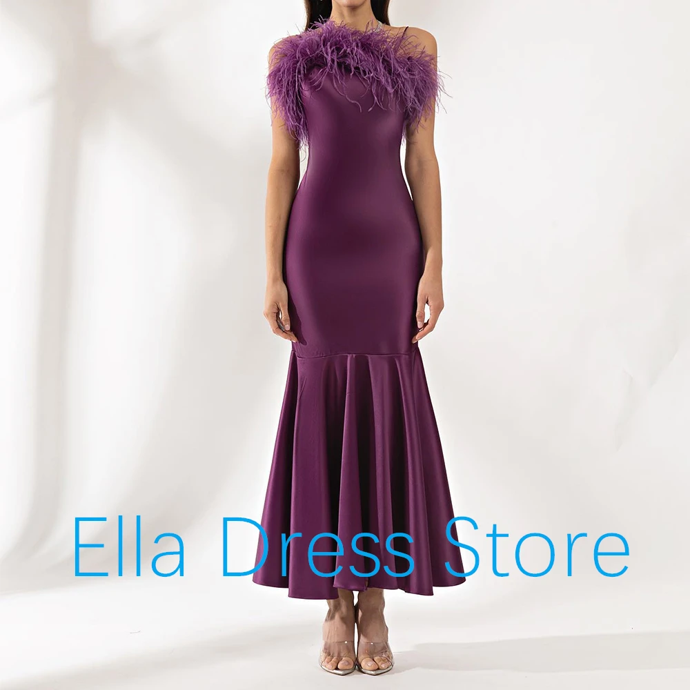 Customized Temperament Satin Spaghetti Straps Evening Dress Elegant Square Neck Straight Sleeveless Bespoke Occasion Gowns