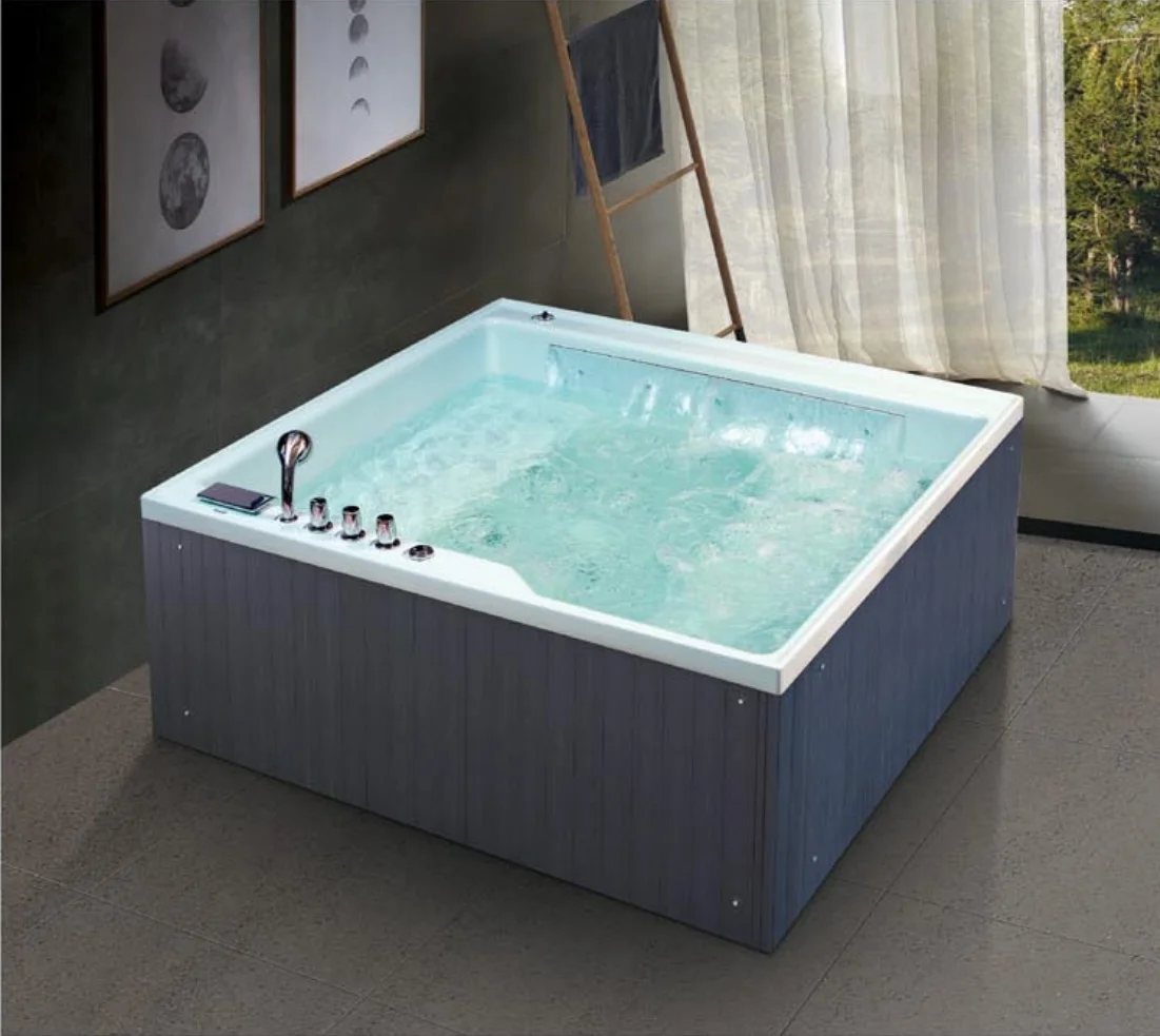 

2 Person Jacuzzier Hydromassage Jet and Back Jet Kit whirlpool Tub Bubble Bath Fizzier with Waterproof TV Smart Control Panel