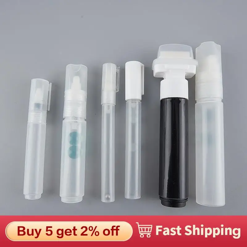 3/5/8mm Kunststoff Leere Stift Stange Fässer Rohr Graffiti Stift Flüssige Kreide Marker Diy Farbe Stift zubehör