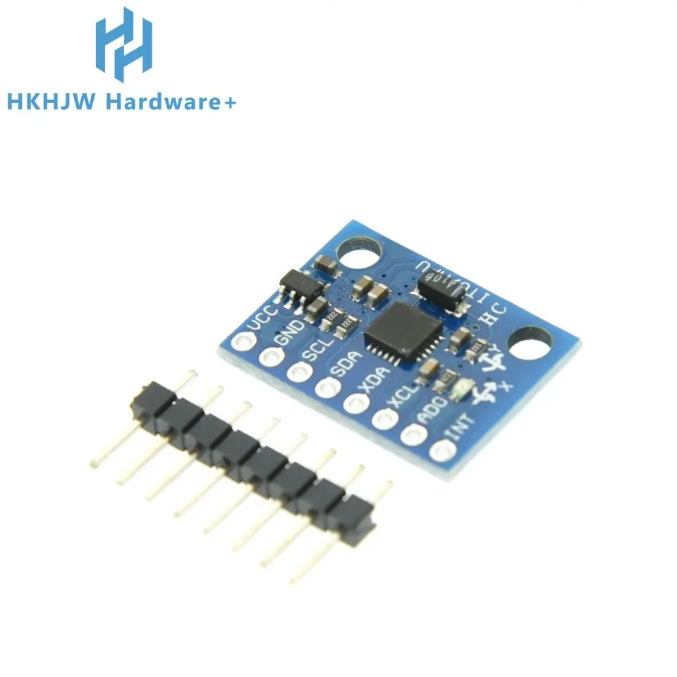 مجسات جيروسكوب تناظرية 3 محاور + وحدة قياس التسارع 3 محاور لاردوينو بدبابيس 3-5 فولت تيار مستمر ، iic i2c mpu6050 mpu6050