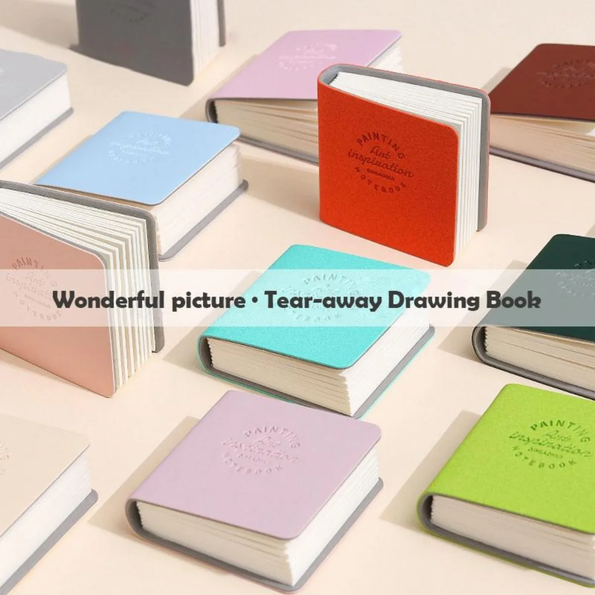 Mini Acrylic Marker Sketch Books,Thickened Blank Watercolor Painting Tear-away Drawing Book Illustrated Art Stationery Supplies