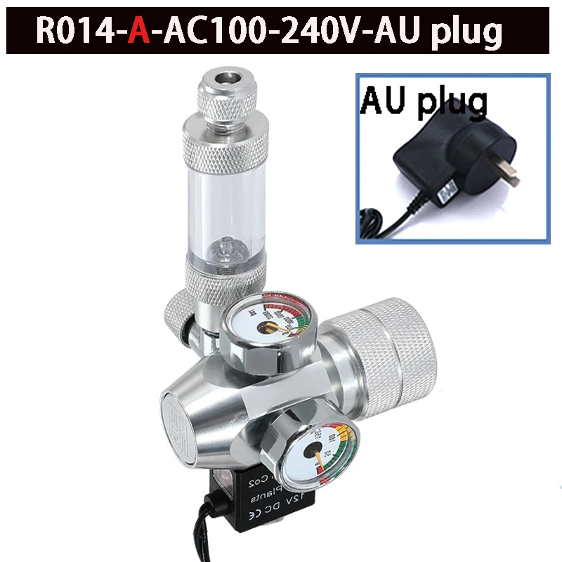 ZRDR 2024 DIY Aquarium CO2-Regler Elektromagnetisches Ventil Blasenzähler CO2-Steuerungssystem Aquarium CO2-Druckminderventil 4