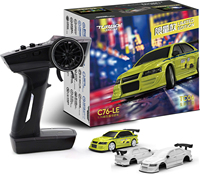 New Turbo Racing 1/76 C76 Flat Running Racing MINI RTR Remote Control Model On-road Car Desktop Toys for Adult Children's Toys