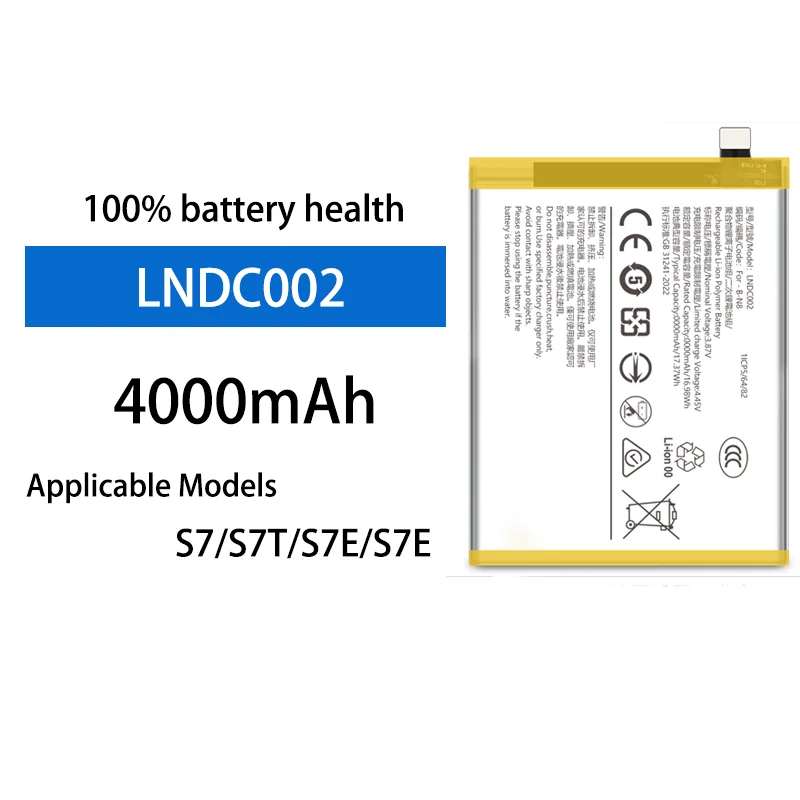 4000mAh High Capacity Replacement Battery For Vivo S7 S7E Vitality Version S7T Mobile Phone Long Standby Time